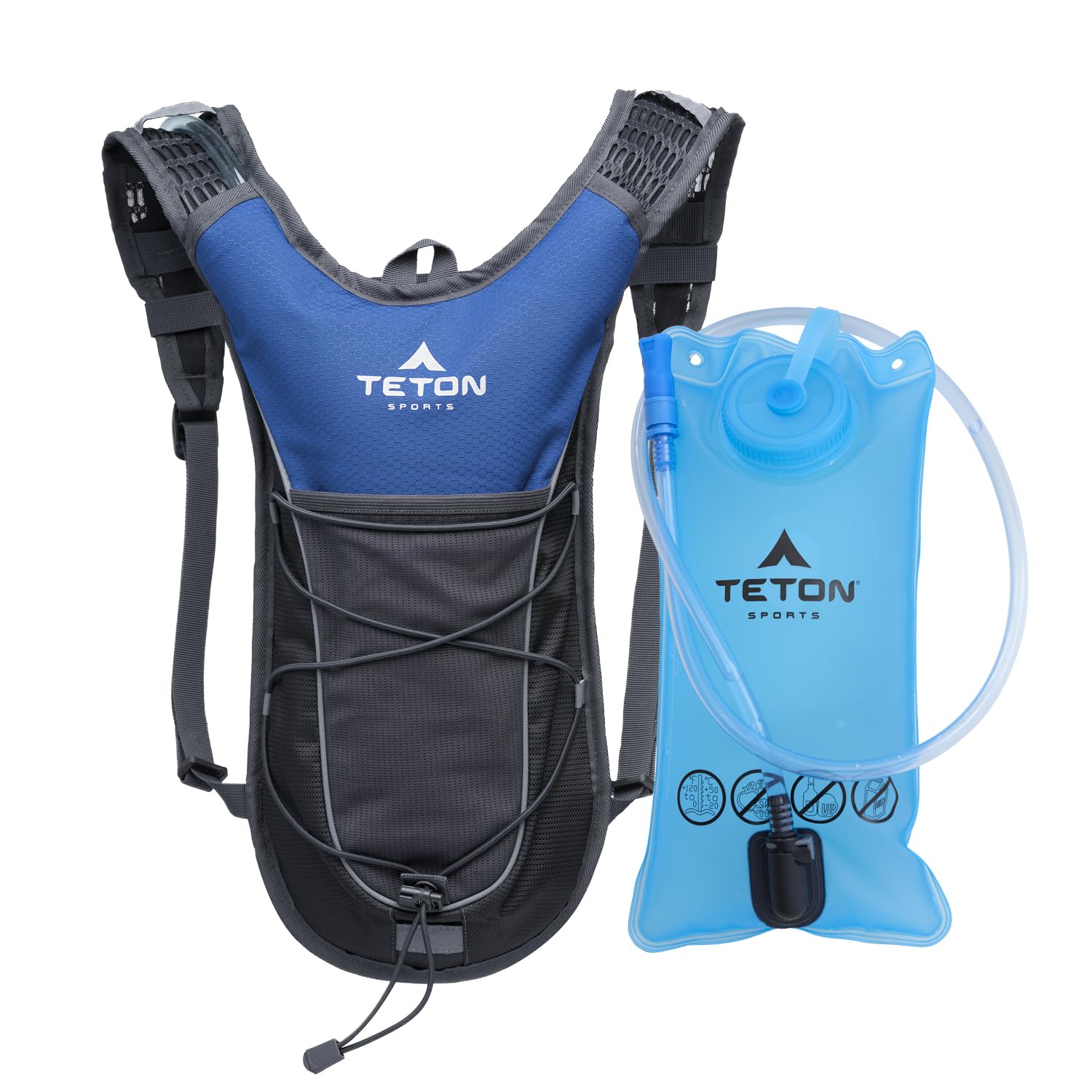 Teton Oasis/Trailrunner Hydration Backpack – Lightweight Water Pack with 2L/3L Bladder for Hiking, Running, Cycling, Biking 18L/22L Sizes – Sewn-in Rain Cover – Fits Men and Women