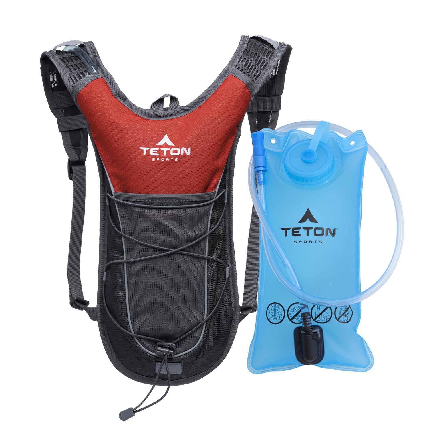 Teton Oasis/Trailrunner Hydration Backpack – Lightweight Water Pack with 2L/3L Bladder for Hiking, Running, Cycling, Biking 18L/22L Sizes – Sewn-in Rain Cover – Fits Men and Women