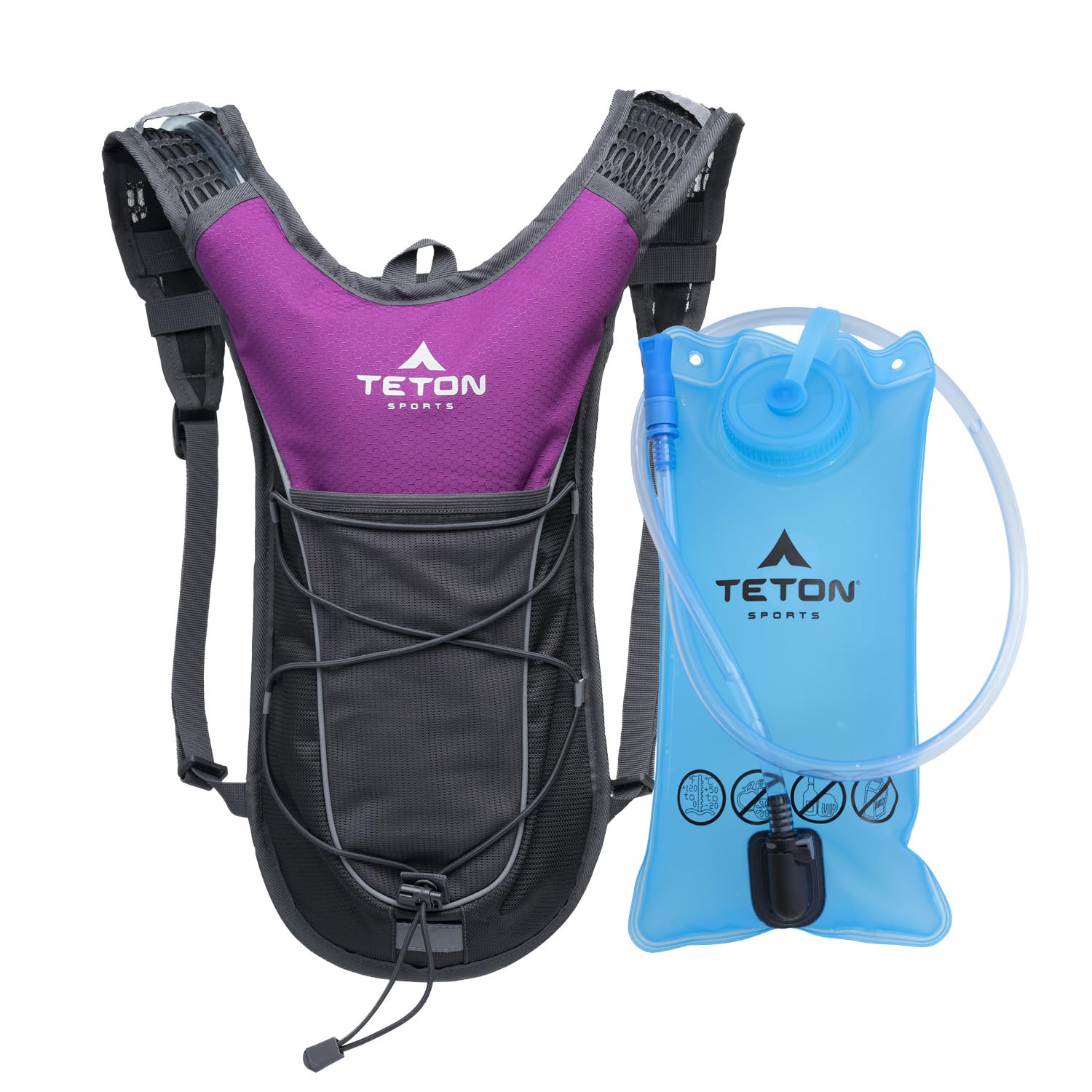 Teton Oasis/Trailrunner Hydration Backpack – Lightweight Water Pack with 2L/3L Bladder for Hiking, Running, Cycling, Biking 18L/22L Sizes – Sewn-in Rain Cover – Fits Men and Women