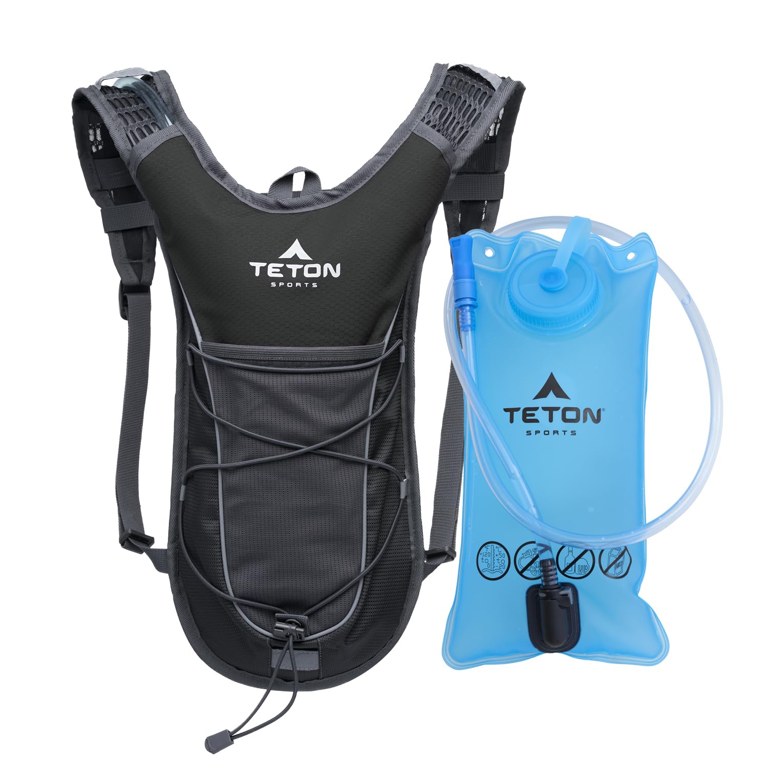 Teton Oasis/Trailrunner Hydration Backpack – Lightweight Water Pack with 2L/3L Bladder for Hiking, Running, Cycling, Biking 18L/22L Sizes – Sewn-in Rain Cover – Fits Men and Women