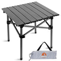 Opliy Folding Camping Table,Portable Table for 1-2 Persons -Collapsible Table Lightweight with Carry Bag for Camping, Hiking, Picnics, BBQs, Beach Trips & Tailgating(16.5 inch).