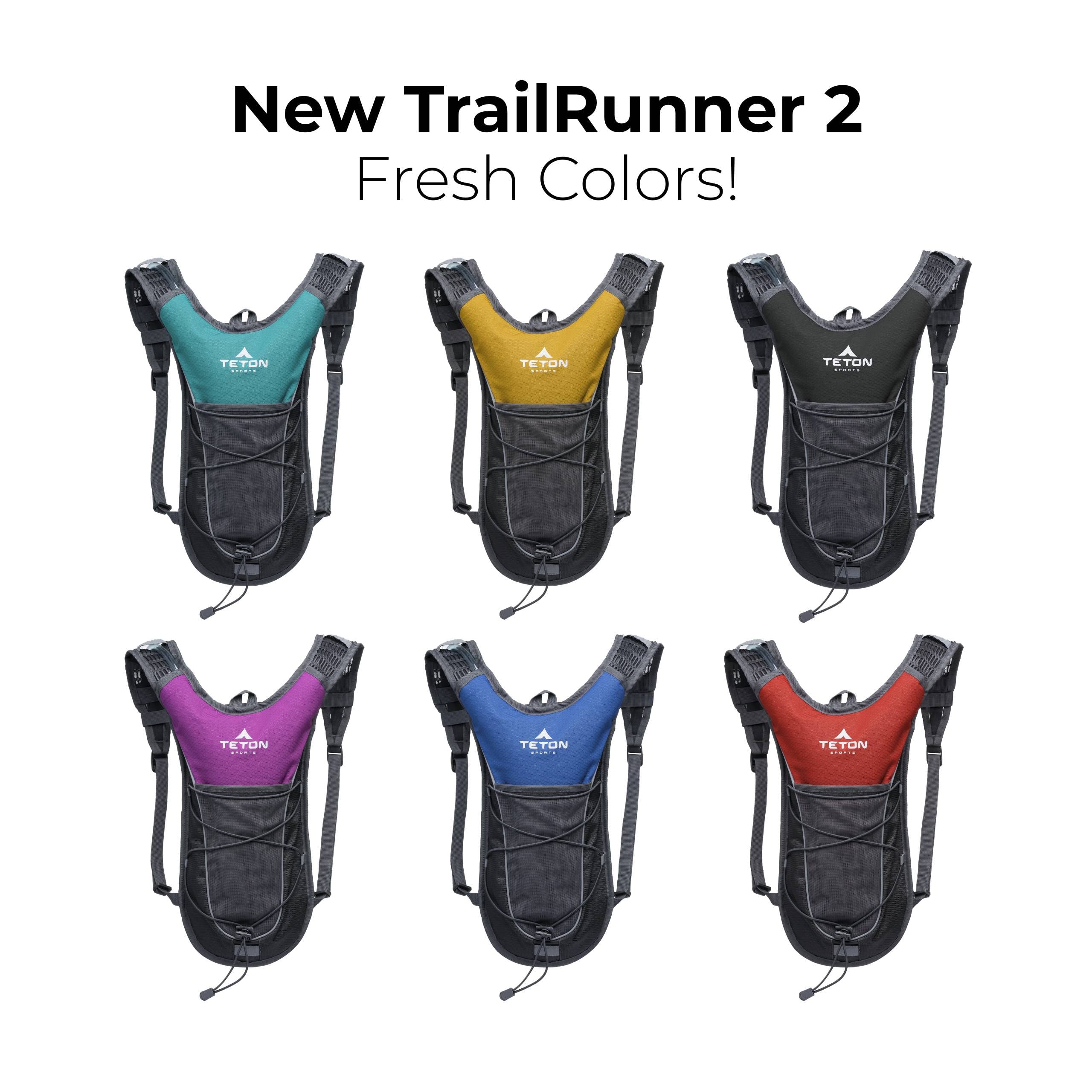 Teton Oasis/Trailrunner Hydration Backpack – Lightweight Water Pack with 2L/3L Bladder for Hiking, Running, Cycling, Biking 18L/22L Sizes – Sewn-in Rain Cover – Fits Men and Women